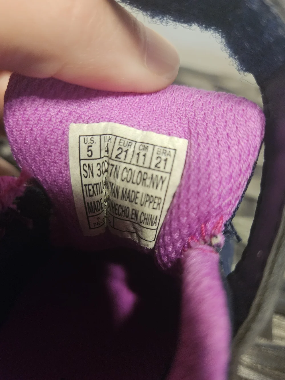 Skechers Navy and Pink Toddler Athletic Sneakers